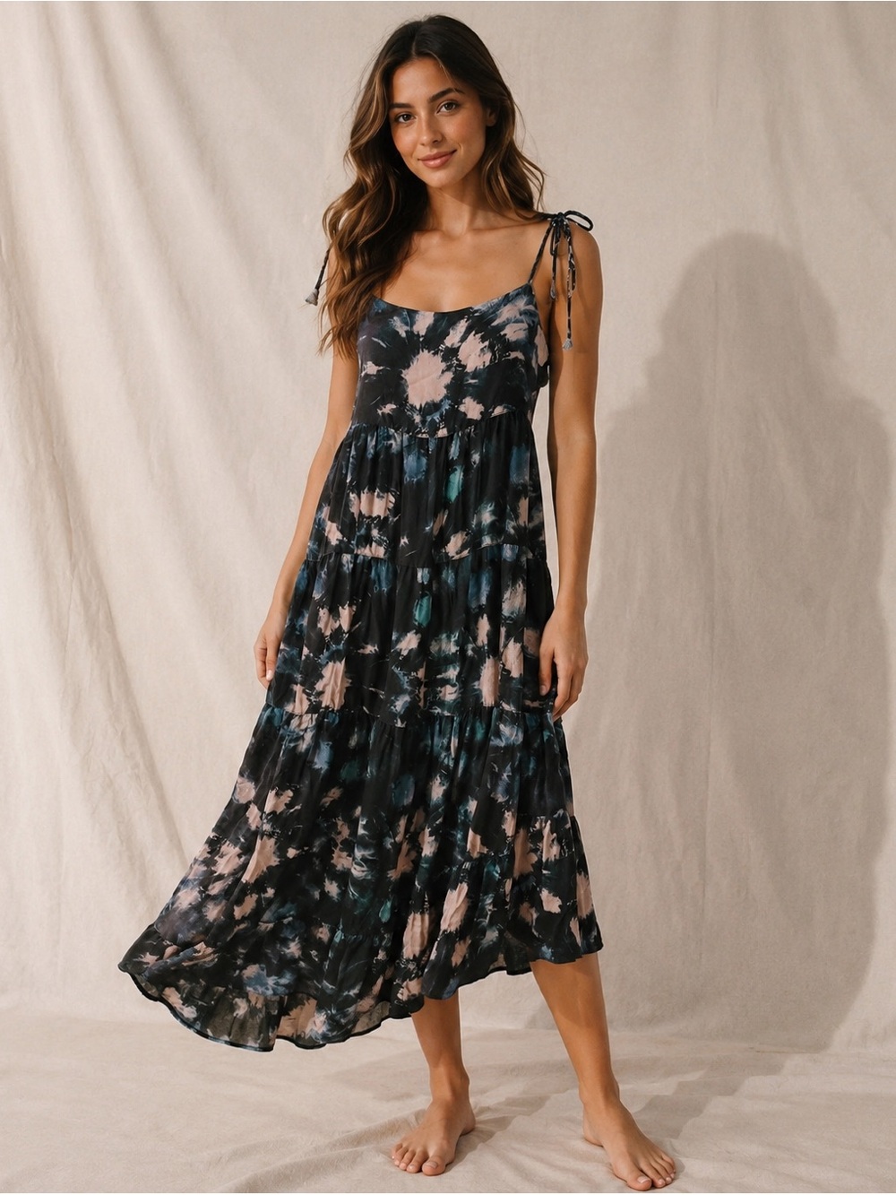 Unsubscribed 100% Shoulder Tie Dress